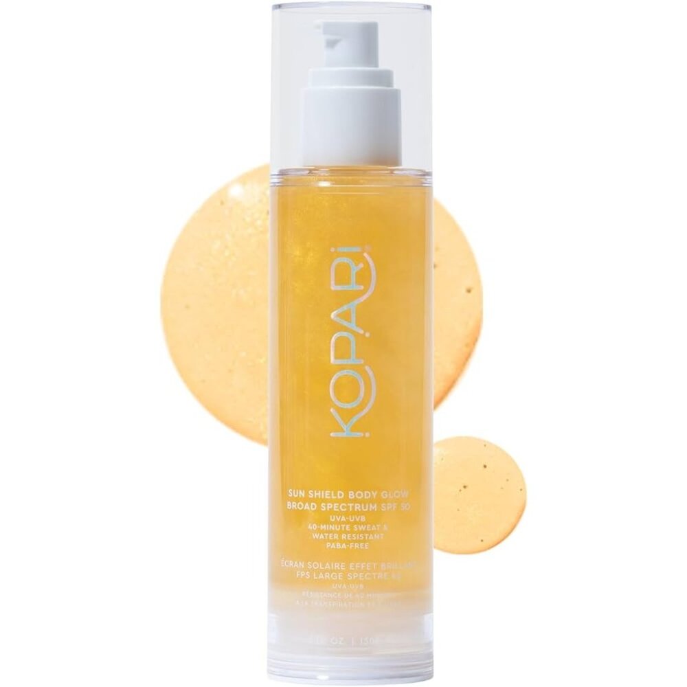 Kopari Beauty Sun Shield Body Glow In Gold SPF 50 New in Bottle Suncreen